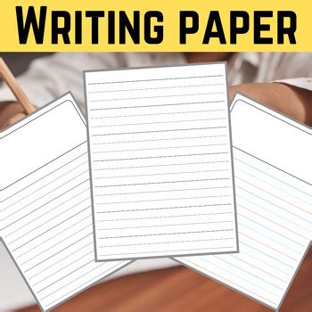 Writing Paper with Picture Box Templates | Draw & Write journal Back to ...