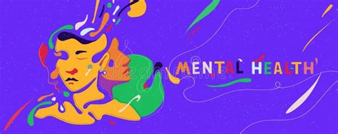 Mental Health. Abstract Banner Stock Vector - Illustration of cognitive ...