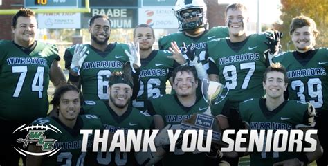 WLC Football on Twitter: "With Senior Day today, we just wanted to say ...