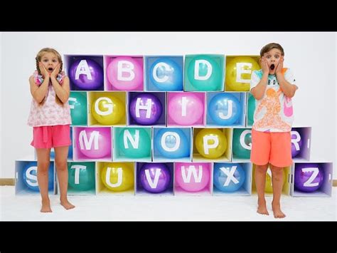 Diana and Roma learn the alphabet with balloons – TapeForest