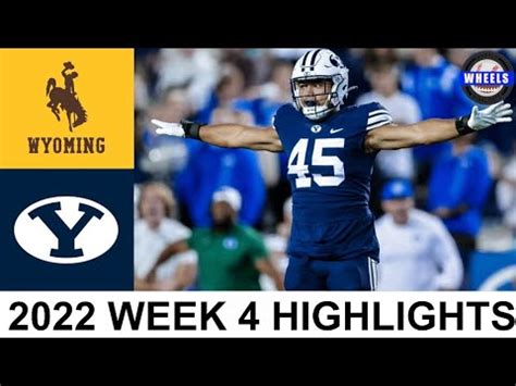 #19 BYU vs Wyoming Highlights | College Football Week 4 | 2022 College ...