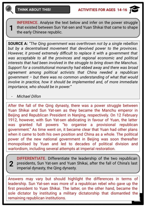 Xinhai Revolution History, Facts & Worksheets for Kids