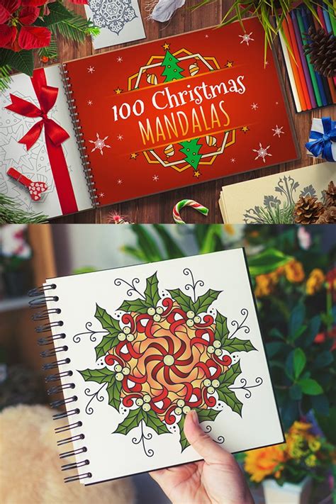 100 Christmas Mandala Ornaments