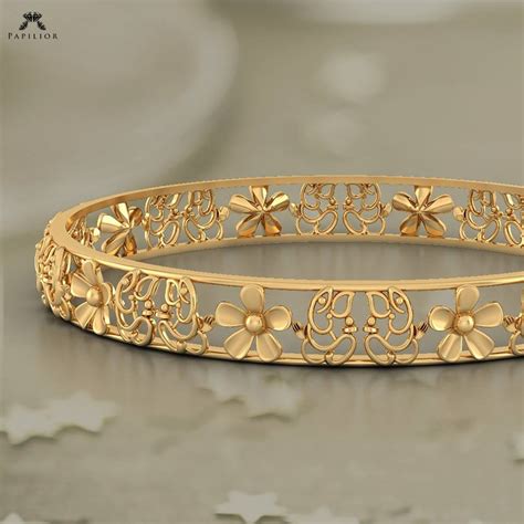 Gold Bangles designs by Papilior - Indian Jewellery Designs