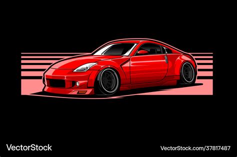 Jdm car Royalty Free Vector Image - VectorStock