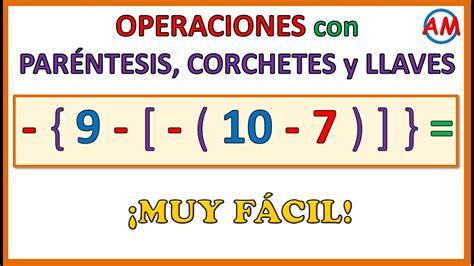 Operaciones combinadas con PARÉNTESIS, CORCHETES y LLAVES | Ejercicio 1 ...