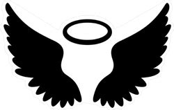 Angel Wings Symbol Sticker