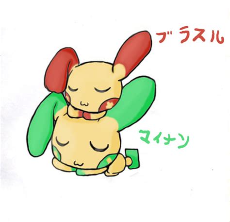 Shiny Plusle and Minun by Chaomaster1 on DeviantArt