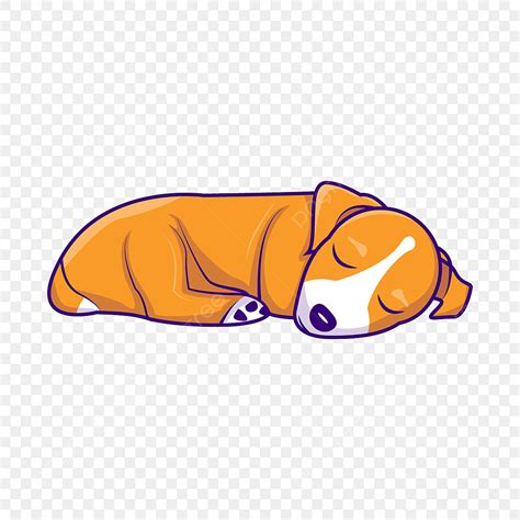 Sleeping Dog Clipart PNG Images, Sleeping Dog Cartoon Vector ...