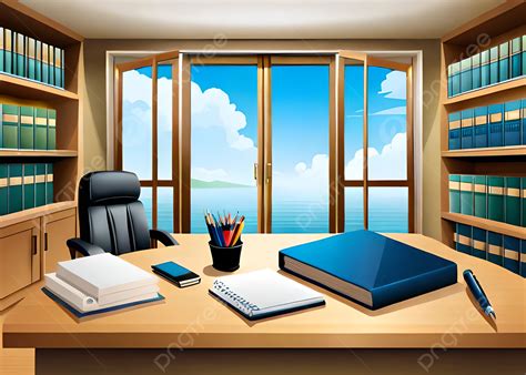 Corporate Executive Office Desk Illustration Background, Wallpaper, Free Wallpaper, Hd Wallpaper ...