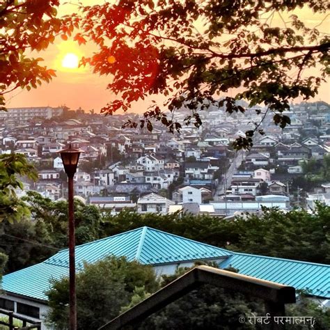 Cemetery Sunset — Pix4Japan