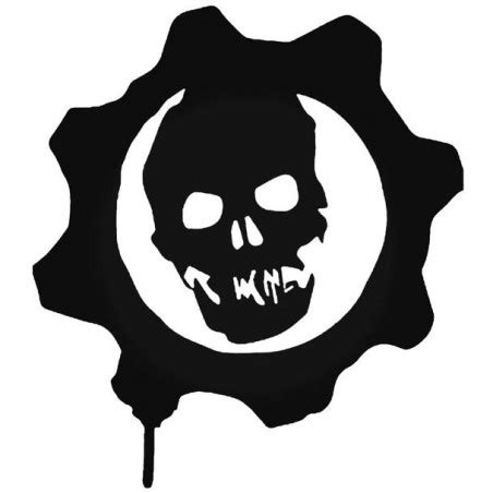 Buy Gears Of War Logo Vinyl Decal Sticker Online