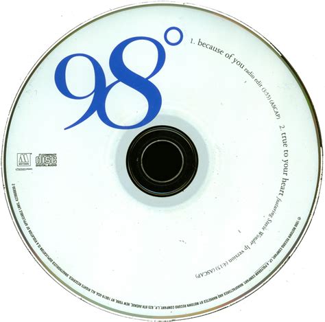 POP 'TIL YOU PUKE!: 98 Degrees - Because Of You - (CD Single) - 1998