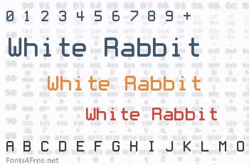 White Rabbit Font Download - Fonts4Free