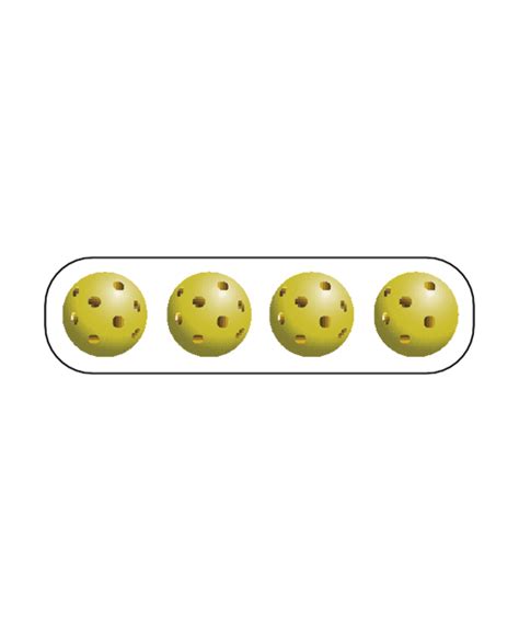 JARGON PICKLEBALL 4 BALLS WITH BOX 40 HOLES ROATION - Jargon Outdoor