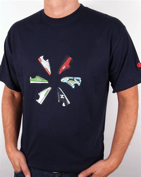 80s Casuals Trainers 90s T-shirt Navy - T Shirts from 80s Casual ...