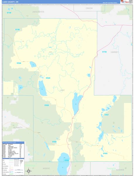 Maps of Lake County Oregon - marketmaps.com