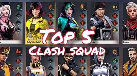 Top 5 Best Characters In Free Fire Clash Squad Mode 2021