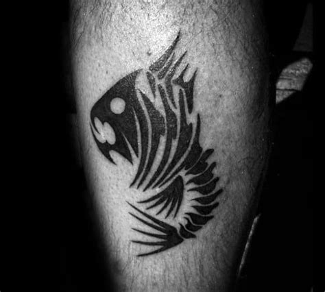 50 Fish Skeleton Tattoo Designs For Men - X-Ray Ink Ideas