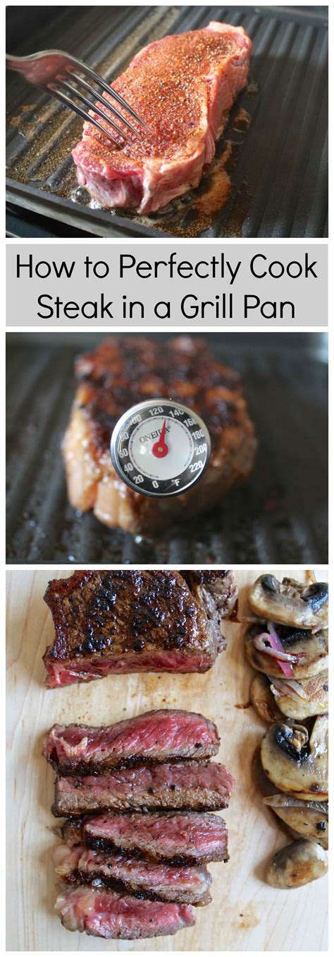 Perfectly Cooked Steak in a Grill Pan - thekittchen