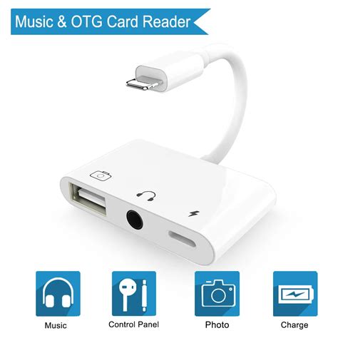 Newest 3 In 1 For Lightning to USB Camera reader Adapter With Charging ...