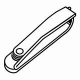Nail clipper outline coloring Book Page Line Art drawing  Premium AI sketch template