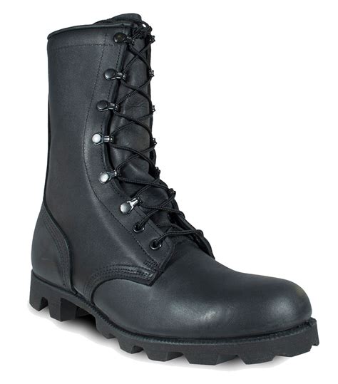 McRae Black All-Leather Combat Boot with Panama Sole 10 Inch USA Made_empire_tactical_gear