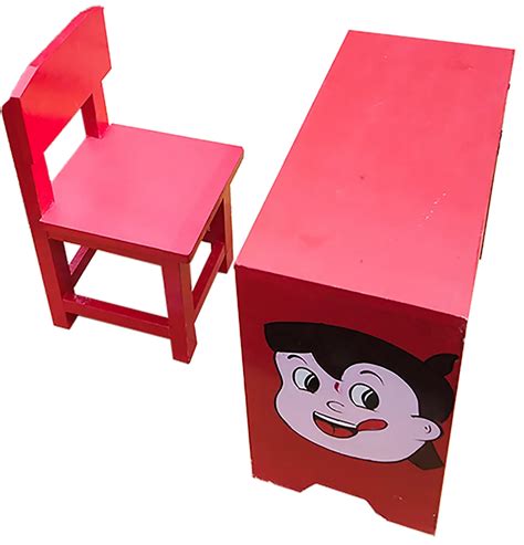 Wooden Wood Kids Study Table With Chair, School Desk at Rs 1600/piece ...