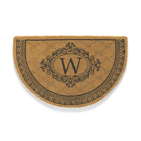 Estate Monogrammed Coir Door Mat with Non-Slip Durability & Elegant Design