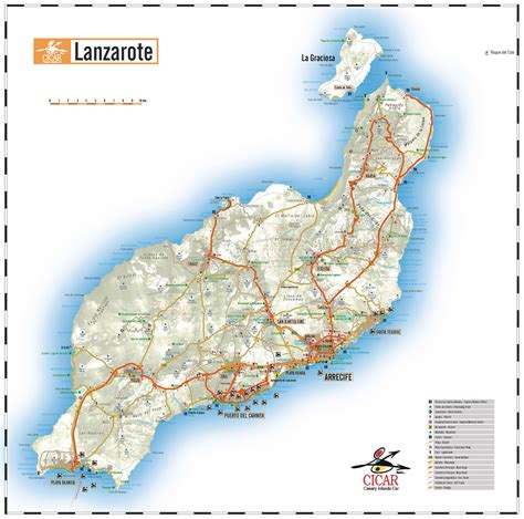 L'Espagne : Les iles Canaries : Lanzarote