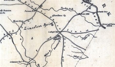 1820 Map of Spartanburgh District county South Carolina | Etsy