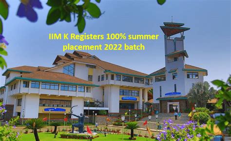 IIM Kozhikode Registers 100% Summer Placement