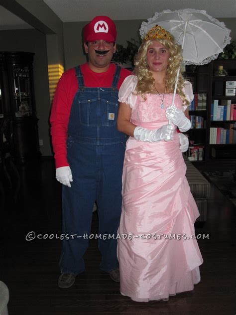 Coolest Princess Peach and Mario Couple Costume