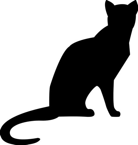 Free vector graphic: Cat, Sitting, Mieze, Silhouette - Free Image on Pixabay - 1182753