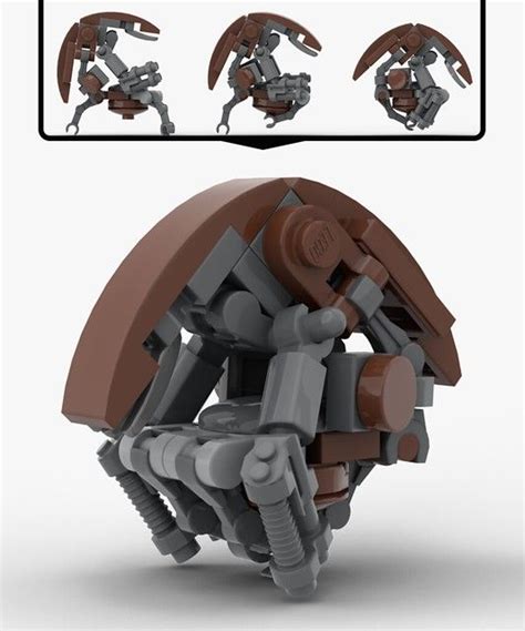 lego Droideka moc | Micro lego, Lego transformers, Lego creative