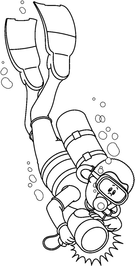 Scuba Diving Clipart Black And White