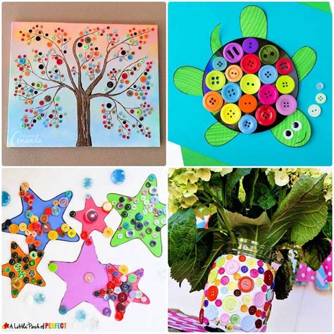 25 Simple Button Crafts and Art Projects - Craftulate