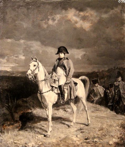 Napoleon I on March 10, 1814 after battle of Laon defeat painting by ...