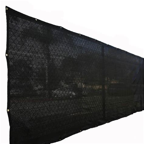 Xcel 72 in. H x 600 in. W Polyethylene Black Privacy/Wind Screen Garden Fence-FS0650-85B - The ...