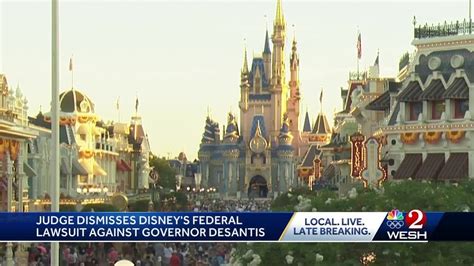 Judge dismisses Disney's lawsuit against Gov. DeSantis - YouTube