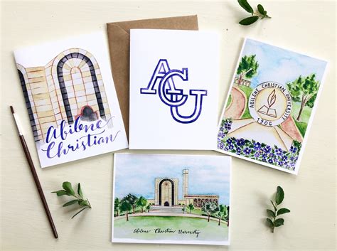 Abilene Christian University Set of 10 Greeting Cards - Etsy