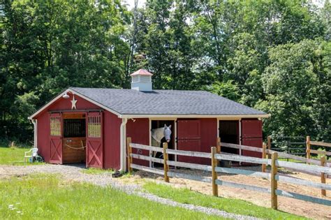 Styles: Shed Row Horse Barns: Run-In, Shed Row, Rancher with Overhang ...