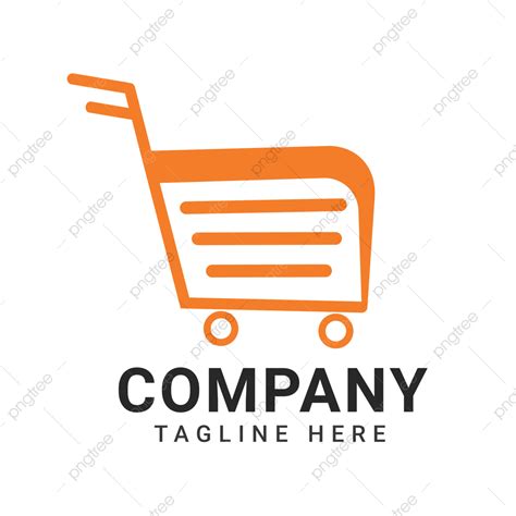 Supermarket Shopping Cart Vector Art PNG, Supermarket Logo With ...