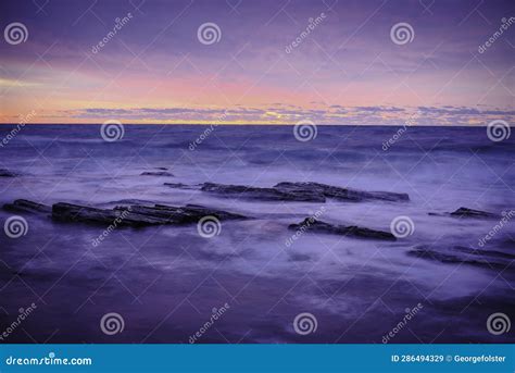 First light of sunrise stock image. Image of coast, sunrise - 286494329