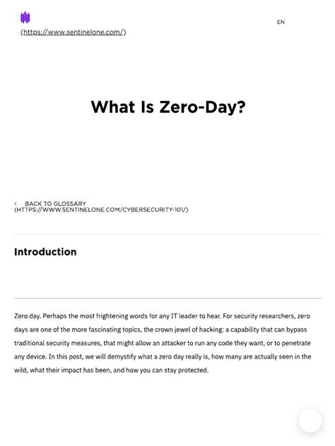 Zero Day Attacks | PDF