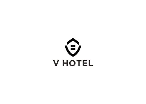 Premium Vector | V hotel logo design vector illustration