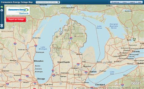 Consumers Energy Outage Map Michigan | Maps and Graphs | Pinterest