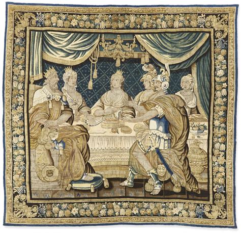 'The Banquet of Alcinous', A French Classical mythological tapestry ...