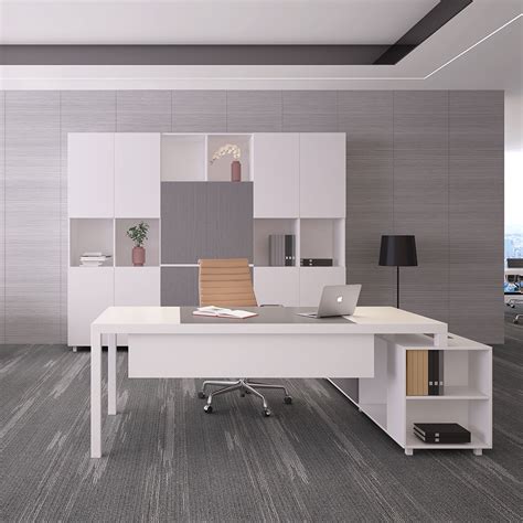 Modern Office Furniture Desk Executive Office Desk With Cabinet