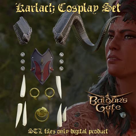 Karlach Cosplay Set Baldurs Gate 3 STL - Etsy